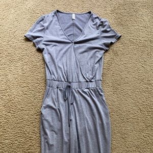 Tall & nursing friendly! Shortsleeve wrap jumpsuit